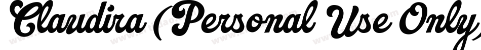 Claudira (Personal Use Only)字体转换
